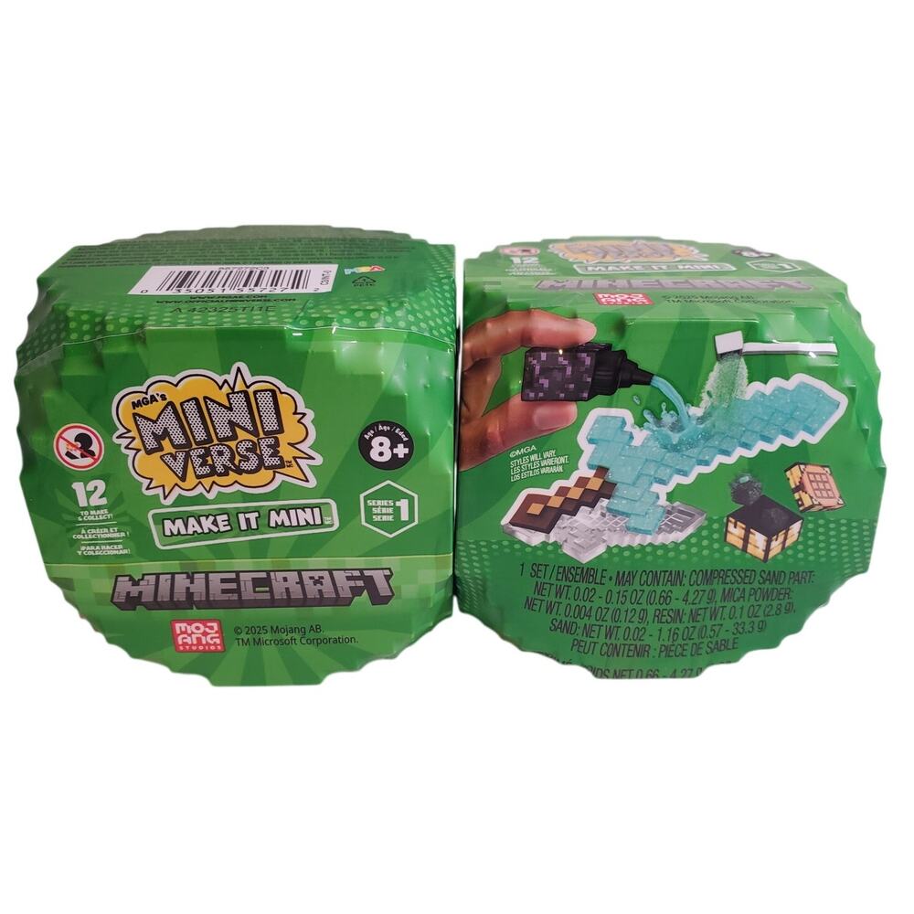 Minecraft Miniverse Blind Box Series 1 Lot of 2